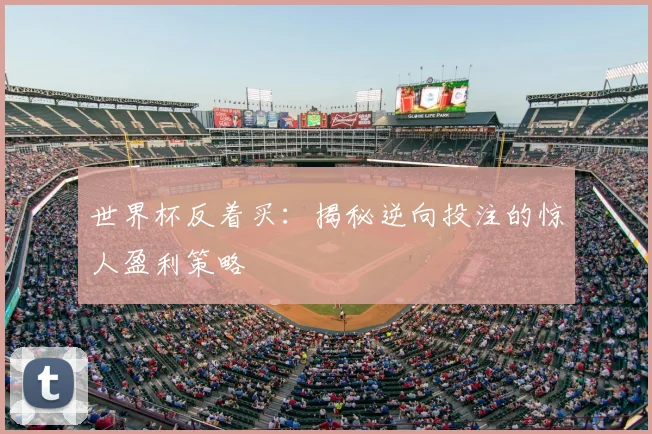 世界杯反着买:揭秘逆向投注的惊人盈利策略