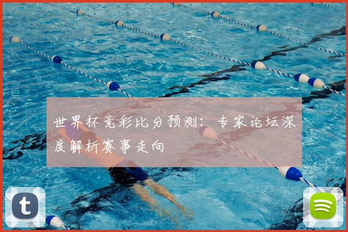 世界杯竞彩比分预测:专家论坛深度解析赛事走向