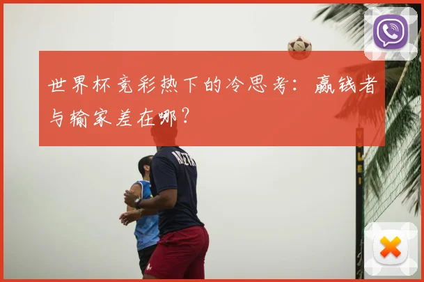 世界杯竞彩热下的冷思考:赢钱者与输家差在哪?